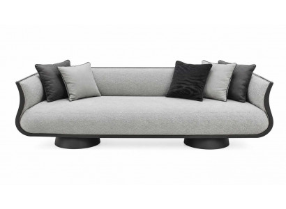 Wohnzimmer Grau Sofa 3 Sitzer Luxuriöses Polstersofa Modern Dreisitzer Couch