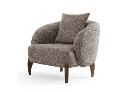 Sessel Modern Grau Elegant Polstersessel Cocktailsessel Design Sessel