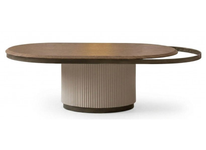 Brauner Couchtisch Runder Holztisch Tische für Sofas Wohnzimmermöbel