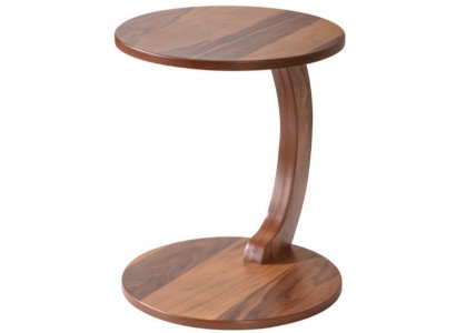 Modern Couchtisch Beistelltisch Wohnzimmer Rund Braun Holz Luxus Neu
