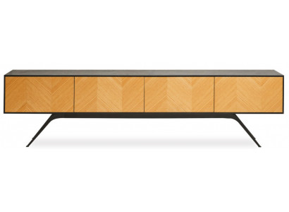 TV-Möbel Braun Holz TV-Ständer Wohnzimmer Elegant Stilvoll Neu Natur