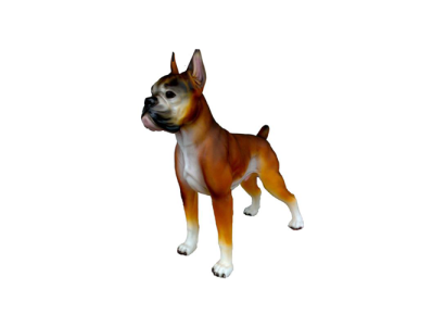 Deko Figur Statue Skulptur 48cm FIguren Statuen Skulpturen Kampfhund Garten A160