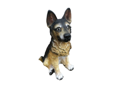 Deko Figur Statue Skulptur 50 cm Figuren Statuen Skulpturen Garten Hund (A534)