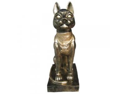 Figur Ägyptische Katze Bastet Statuen Figuren Dekoration Kunststoff 39cm Deko