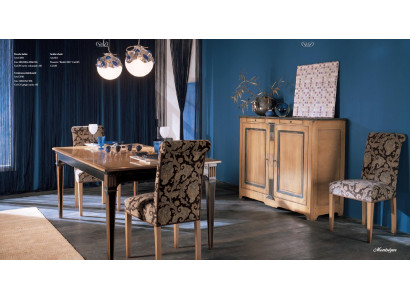Esszimmer Holz Stuhl mit Armlehne Klassisch Neu Design Polster Stuhl Sitz Büro