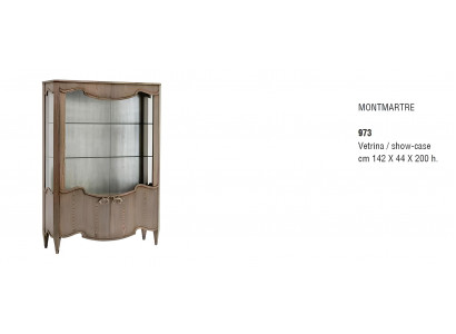 Italienische Einrichtung Vitrinen Glas Schränke Glasschrank Vitrine Barock Möbel