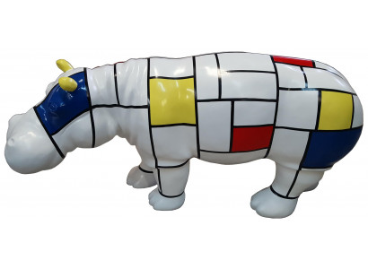Dinosaurier Figur aus Beton in natürlicher Farbgebung robust