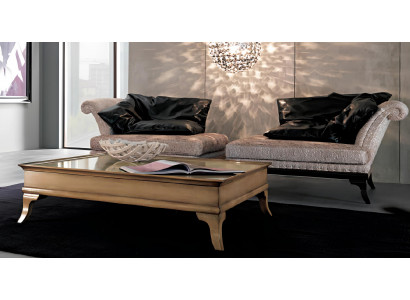 Sessel Relax Stoff Lounge Club Polster Design Couch Sofa Sitzer Luxus Braun Neu