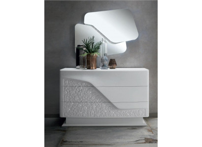 Moderne Luxus Set 2tlg Kommode Spiegel Kommoden Holz Konsole Sideboard  Möbel