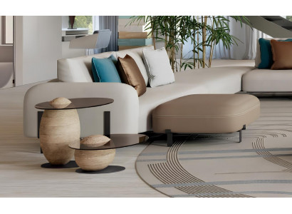 Hocker Design Holz Italienische Möbel Luxus Wohnzimmer Fußhocker Bizzotto Neu