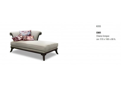 Art déco Textil Komfort Luxuriöse Chaise Lounge Relax Chaise Lounge Chaiselongue
