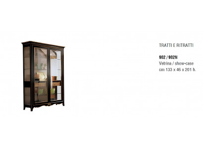 Schrank Schaufenster Vitrine Vitrinen Glas Schrank Holz Regal Art déco Schränke