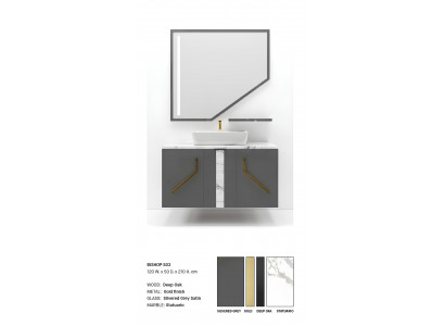 Grauer Badezimmerschrank Badezimmermöbel Badezimmerregale Holzregale neu