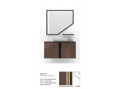 Brauner Badezimmerschrank Klassische Badezimmermöbel Badezimmerregale Neu
