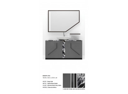 Grau Badezimmerschrank Badezimmermöbel Regal Badezimmerschrank Holzregale Möbel
