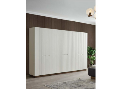 Kleiderschrank 6 türiger Schrank Schlafzimmer Möbel Kleiderschränke