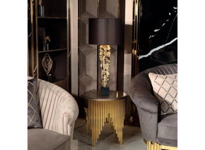 Beistelltisch Gold Modern Luxus Wohnzimmermöbel Möbel  Design Einfarbig Holz Neu