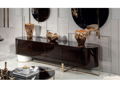 Sideboard Wohnzimmer Möbel Luxus Design Modern Einrichtung Flügeltür Holz Neu