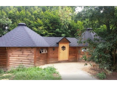 Skandinavische Grillhütte Freizeitkota Grillhüttenhaus Grillpavillon Holzhaus