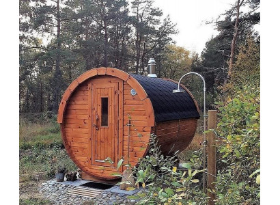 Saunafass Saunatonne Fasssauna Holzsauna Gartensauna Tonnensauna