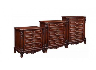Stilvolle Klassische Kommoden-Set Designer 3x Schubladenschränke