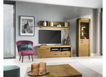 Wohnwand TV-Lowboard Wohnzimmer Vitrine Wandregal Designer Regale