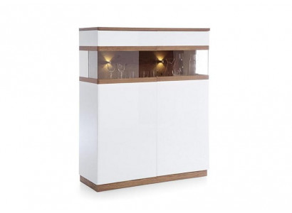 Vitrine Glasvitrine Glasschrank Massivholzschrank Hochschrank Schrankvitrine