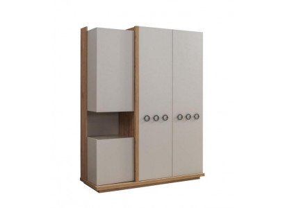 Brauner Garderobenschrank Schlafzimmer Holz Kleiderschrank Möbel