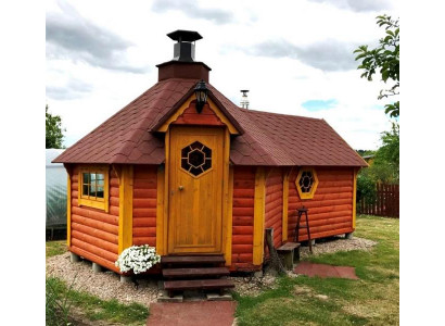 Sauna Grill kota Holzhaus Grillhütte Feuerhütte Grillhaus Gartensauna