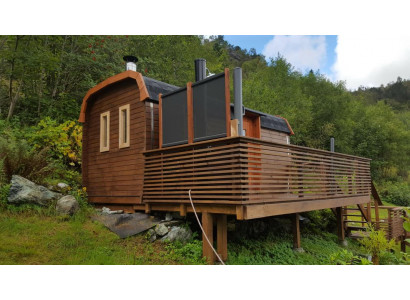 Holzsauna Gartensauna Outdoor-Sauna Saunahütte Wellnessfass Holzhaus