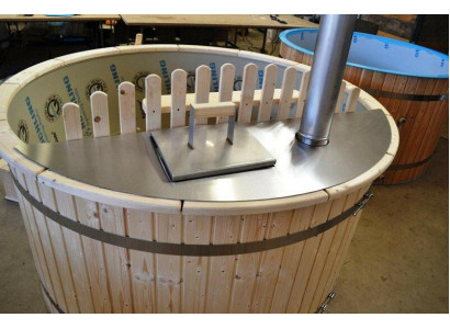 Badefass Wellnesspool Warmwasserbad Holzbottich Whirlpool Spa-Bad