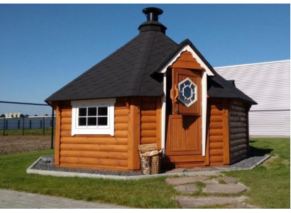 Holzhaus Gartenhütte Grillhüttenhaus Grill kota Feuerstelle Holzpavillon