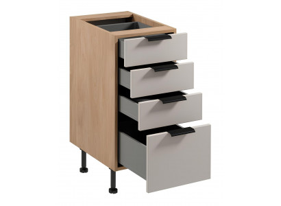 Küche Unterschrank Küchenschrank Schrank 4 Schubladen Küchenmöbel Küche