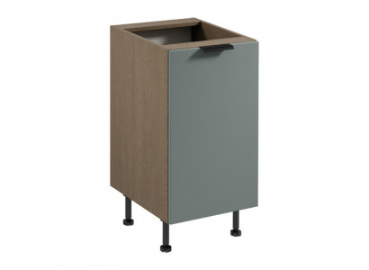 Küchenunterschrank Küchenschrank Holzschrank Küchenmöbel Braun-Grau