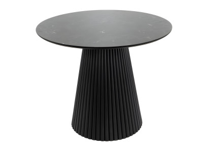 Designer Schwarzer Esstisch Moderne Esszimmer Luxus Holztische