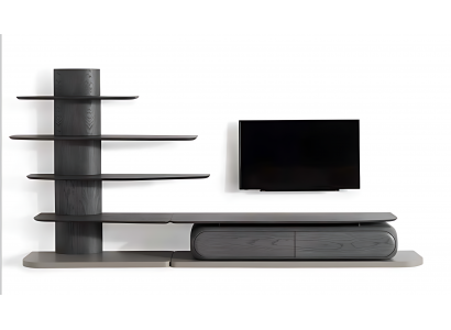 TV-Lowboard aus Massivholz – Für eine robuste und elegante Aufbewahrung.