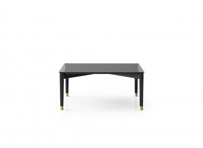 Luxuriöser Schwarzer Couchtisch Stilvoller Wohnzimmer Holztisch