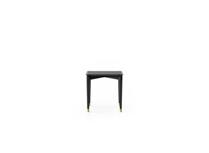 Eleganter Schwarzer Beistelltisch Designer Kaffeetische Holzmöbel