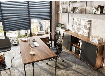 Stilvolles Büro-Set Designer Chefschreibtisch Luxuriöse Konsole Tisch