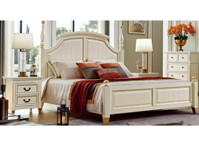 Komplett Möbel Bett Schlafzimmer Set 2x Nachttische Design Schlafzimmermöbel