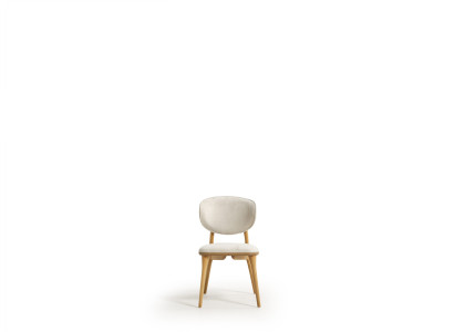 Designer Weißer Sitzstuhl Polsterstühle Edle Textil Lehnstühle