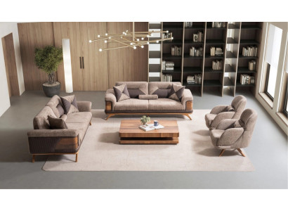 Sofagarnitur Set 3+3+1+1 – Funktional und stilvoll für Ihr Wohnzimmer.