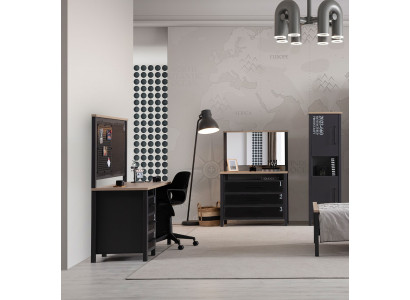 Kompletter Schlafzimmer-Set Designer Schminktisch Bücherregal Tisch