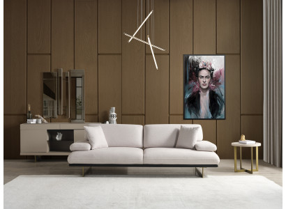 Sofa 3 Sitzer Couch Polster Sofas Couchen Wohnzimmer Design Textil Stoff