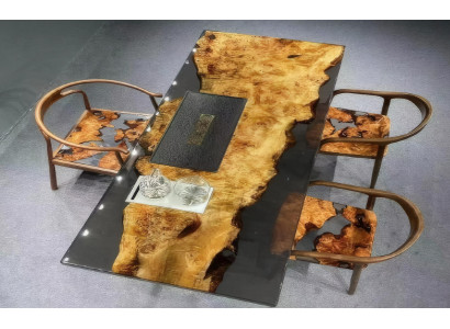 Hochwertiger Esszimmertisch Moderner Epoxidharz Tisch Luxus Möbel