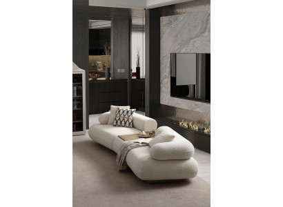 Luxuriöser Beiger Viersitzer Moderne Sitzcouch Luxus Sofa