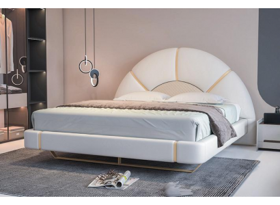 Weißes Edelstahlbett Moderne Betten Stilvolles Doppelbett Möbel