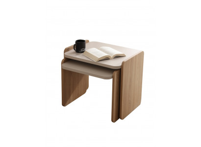 Moderner Beiger Beistelltisch Stilvolles Design Moderne Möbel