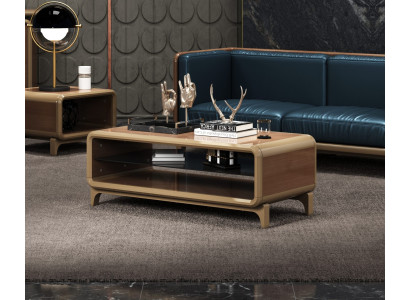 Eleganter Couchtisch in Braun – 140×70×55 cm, modern und stabil.