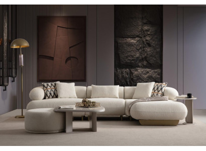 Luxuriöses Relax-Sofa Designer Wohnzimmer Couch Stoffsofa
